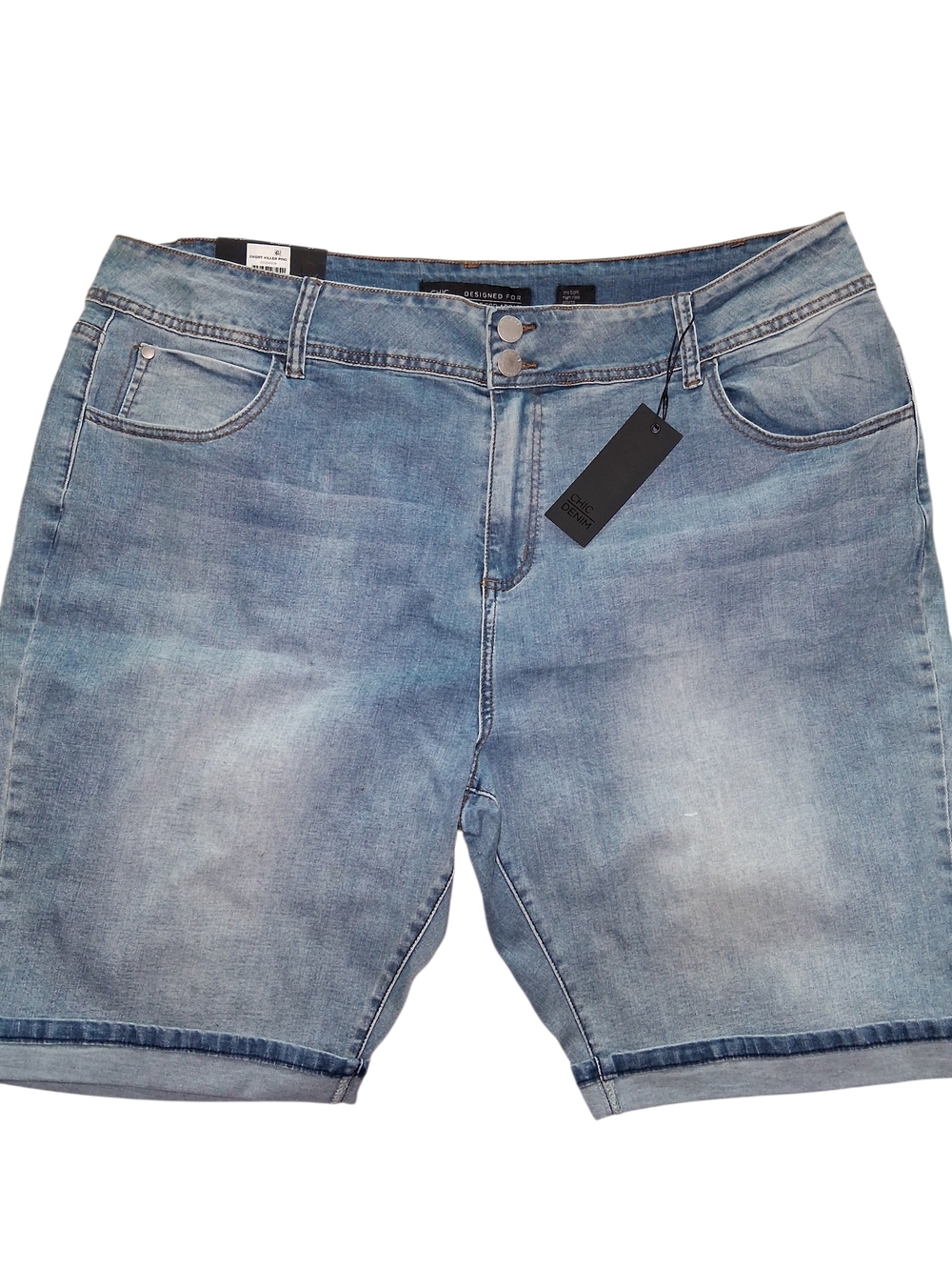 Light Wash Denim Jean Shorts - Women's Casual Summer Shorts